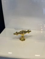 Ada Metal Düğme Kulp Altın Renk Gold Tek Delikli - Görsel 5