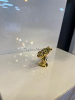 Ada Metal Düğme Kulp Altın Renk Gold Tek Delikli - Görsel 6