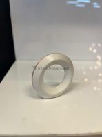 Alyans Metal Düğme Kulp Beyaz+Bakır Renk Tek Delikli - Görsel 2
