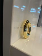 Alyans Metal Düğme Kulp Altın Renk Gold Tek Delikli - Görsel 2