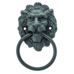 Aslan Kafası Sarkaç Sandalye Metal Kulp Mat Siyah Renk