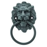 Aslan Kafası Sarkaç Sandalye Metal Kulp Mat Siyah Renk