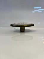 Bambu Düğme Metal Kulp Antik Sarı Renk Tek Delikli - Görsel 5