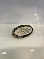 Bambu Düğme Metal Kulp Antik Sarı Renk Tek Delikli - Görsel 2