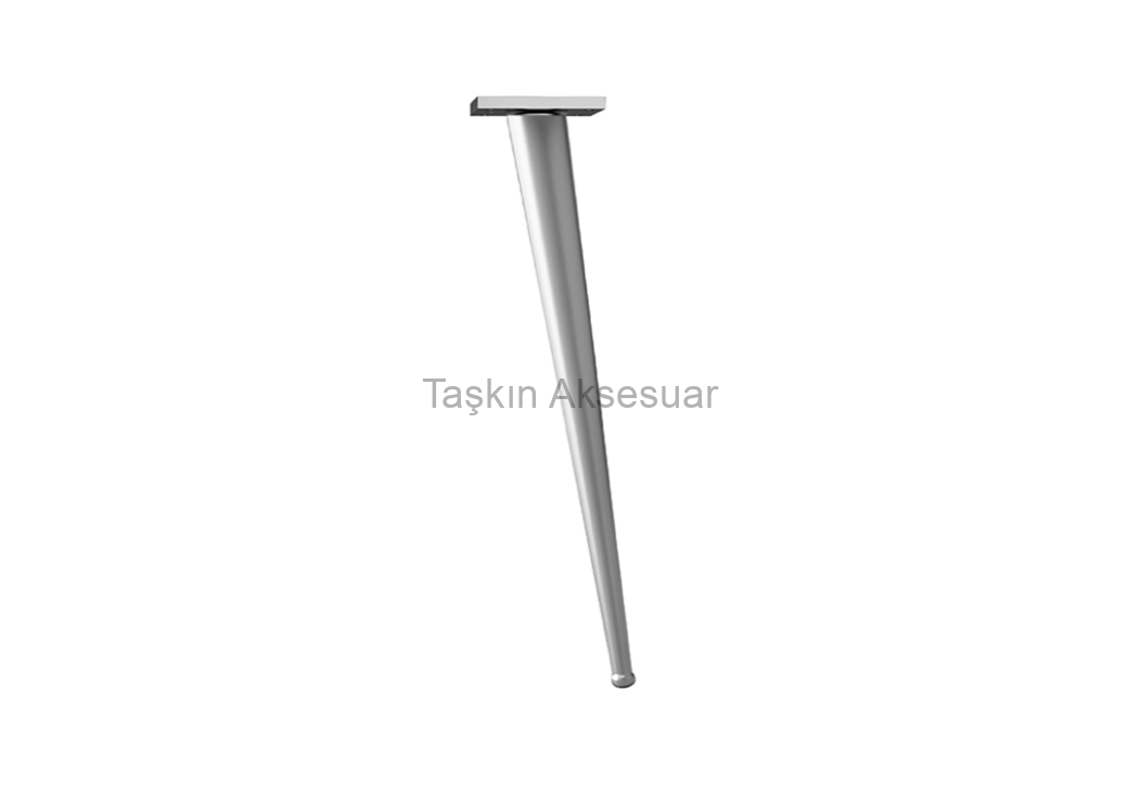 Bone41cm71cm(2) Bone Metal Ayak 41-71cm Krom Renk Gümüş Masa Sehpa Ayağı - Görsel 1