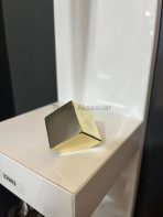 Zar Küp Metal Düğme Kulp Altın Renk Gold Tek Delikli Kare - Görsel 7