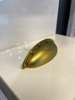 Çanak Metal Kulp 64mm Mat Altın Renk Gold Loft Pirinç - Görsel 2