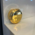 Dublin Metal Düğme Kulp Altın Renk Gold Tek Delikli Çap 46mm