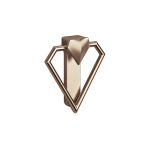 Diamond Metal Kulp Bronz Renk 64mm