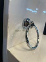 Halka Süs Sandalye Sarkaç Metal Kulp Krom Renk Gümüş Sallantılı - Görsel 6