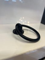 Halka Süs Sandalye Sarkaç Metal Kulp Mat Siyah Renk Sallantılı - Görsel 6