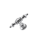 Ada Metal Düğme Kulp Krom Renk Gümüş Tek Delikli