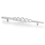 Galaxy 5 Toplu Metal Kulp 128-160mm Krom Renk Gümüş