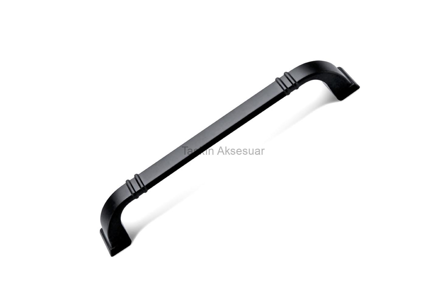 GizemSiyah Gizem Metal Kulp 128-160-224mm Mat Siyah Renk - Görsel 1