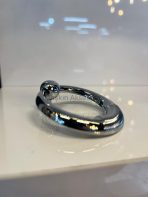 Güneş Halka Sarkaç Metal Düğme Kulp Krom Renk Gümüş Tek Delikli - Görsel 8