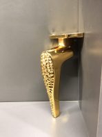 Aya Desenli Metal Ayak 16-21cm Altın Renk Gold - Görsel 6
