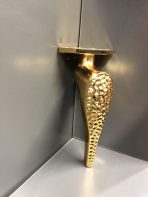 Aya Desenli Metal Ayak 16-21cm Altın Renk Gold - Görsel 4