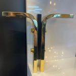 Manyas Metal Ayak 16-20cm Altın+Siyah Renk Gold