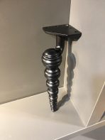 Petek Metal Ayak 16-21cm Mat Siyah Renk - Görsel 3