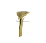 Panama Metal Ayak 16-21-28cm Altın Renk Gold - Görsel 2