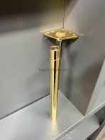 Slide Sng Metal Ayak 14-20-25cm Antın Renk Gold Uzun Tapa Kısa Pabuç - Görsel 3