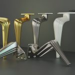 Viena Metal Ayak 16-21cm Altın Renk Gold