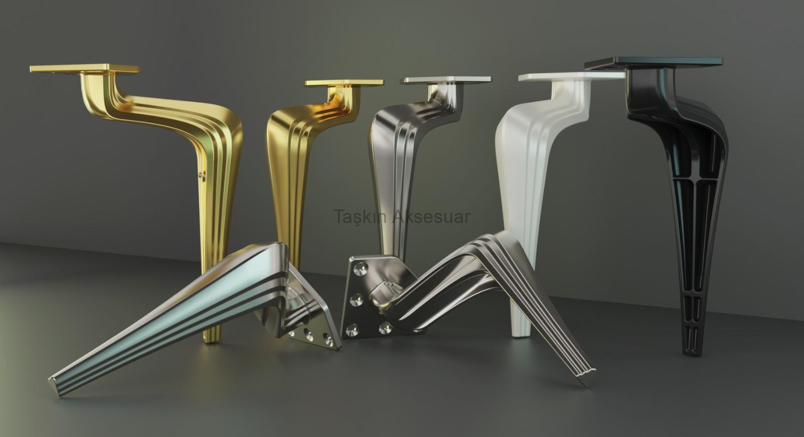 VİENA Viena Metal Ayak 16-21cm Altın Renk Gold - Görsel 1