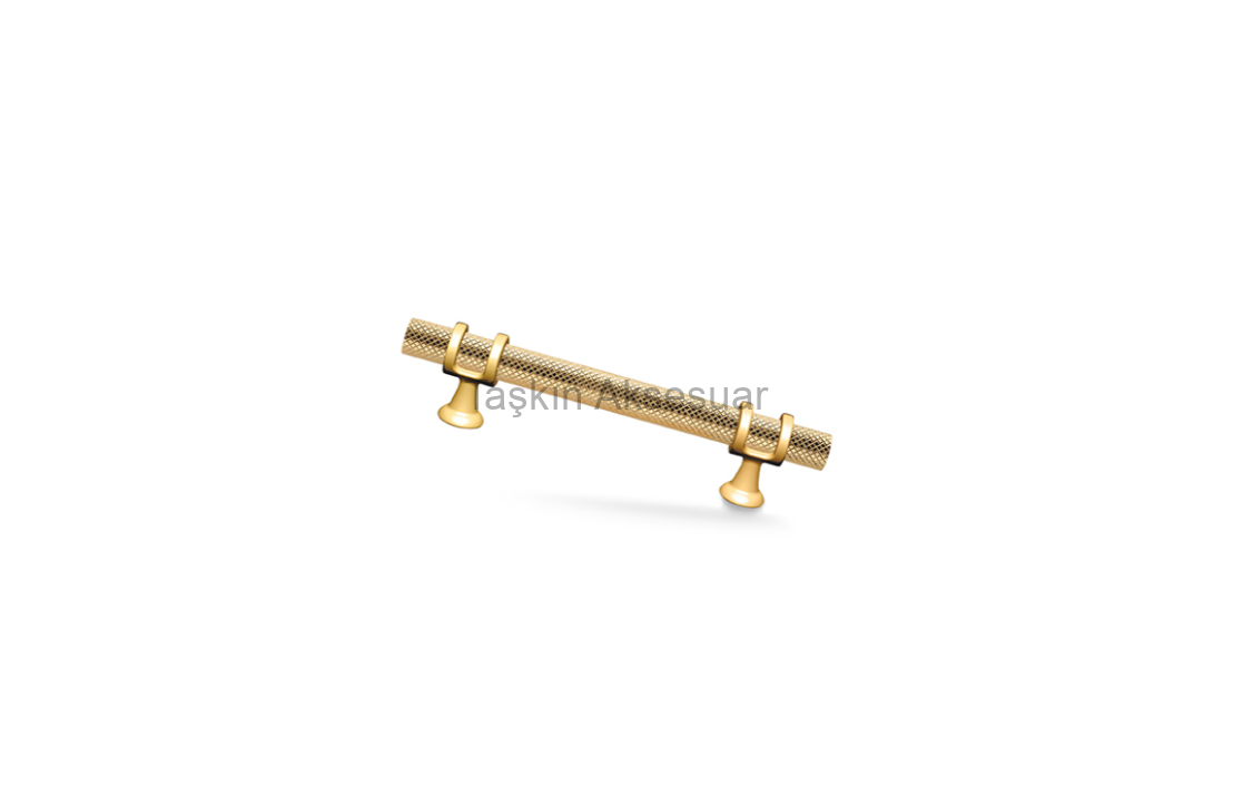 YüzükAltın Yüzük Desenli Metal Kulp 96-128mm Altın Renk Gold - Görsel 1