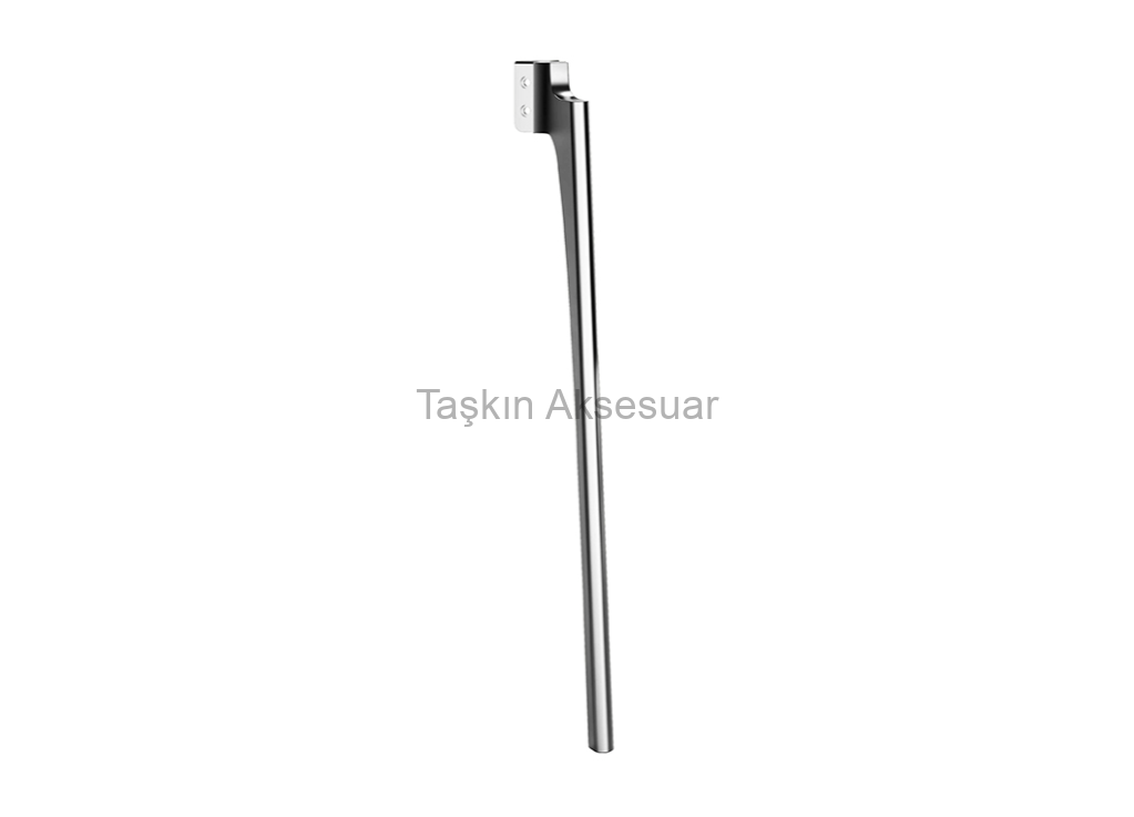 Zarif40cm73cm(2) Zarif Metal Ayak 40-73cm Krom Renk Gümüş Masa Sehpa Ayağı - Görsel 1