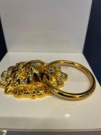 Aslan Kafası Sarkaç Metal Kulp Sandalye Altın Renk Gold Süs - Görsel 5