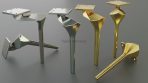 Elmas Metal Ayak 16-21cm Altın Renk Gold