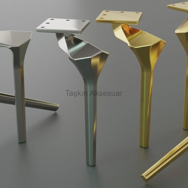 Elmas Metal Ayak 16-21cm Altın Renk Gold