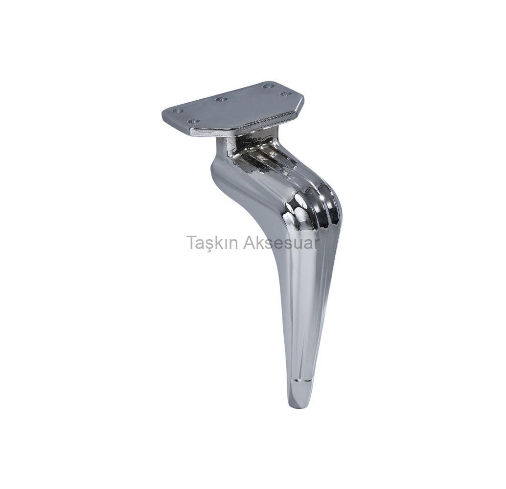ışık (3) Işık Metal Ayak 16-21cm Krom Renk Gümüş - Görsel 1