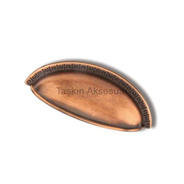 Tas Midye Metal Kulp 64-96mm Antik Bakır Renk