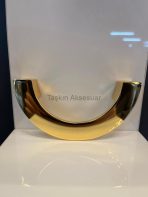 Yarım Ay Metal Kulp 96mm Altın Renk Gold - Görsel 3
