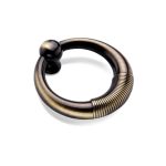 Güneş Halka Sarkaç Metal Düğme Kulp Antik Sarı Renk Tek Delikli