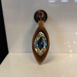 Kamber Sarkaç Metal Düğme Kulp Taşlı Antik Bakır Renk Tek Delikli