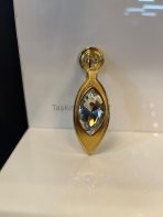 Kamber Sarkaç Metal Düğme Kulp Taşlı Kumlu Altın Renk Gold Tek Delikli