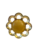 Karanfil Metal Kulp 32mm Taşlı Sedefli Altın Renk Gold