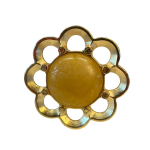 Karanfil Metal Kulp 32mm Taşlı Sedefli Altın Renk Gold