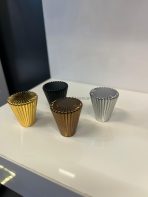 Küçük Tırtıklı Metal Düğme Kulp Altın Krom Mat Siyah Füme Rose Bronz Renk Gold Gümüş Tek Delikli - Görsel 12