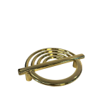 Küçük Lila Metal Kulp 64mm Altın Renk Gold