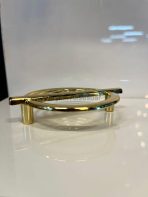 Küçük Lila Metal Kulp 64mm Altın Renk Gold - Görsel 4