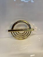 Küçük Lila Metal Kulp 64mm Altın Renk Gold - Görsel 2