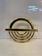 Küçük Lila Metal Kulp 64mm Altın Renk Gold - Görsel 3