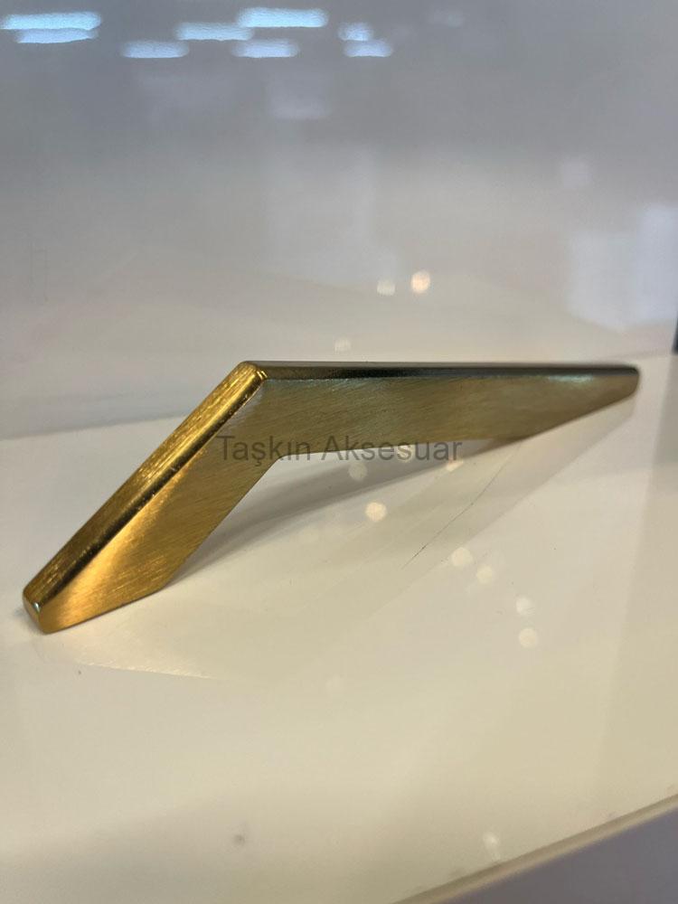 MİMOZA128mmALTIN(5) Mimoza Metal Kulp 128-256mm Çizik Altın Renk Gold - Görsel 1