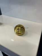 Petek Küre Metal Düğme Kulp Tek Delikli Krom Altın Renk Gold Gümüş Çizgili - Görsel 11