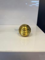 Petek Küre Metal Düğme Kulp Tek Delikli Krom Altın Renk Gold Gümüş Çizgili - Görsel 10