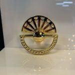 Rozella Düğme Metal Sarkaç Kulp Altın Renk Gold Tek Delikli Sallantılı