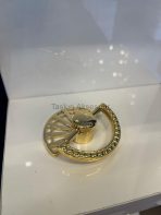 Rozella Düğme Metal Sarkaç Kulp Altın Renk Gold Tek Delikli Sallantılı - Görsel 6